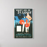 Meet Me in St. Louis Vintage Travel Poster Artwork
