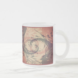 Meet Me In The Middle - Fractal Frosted Glass Coffee Mug