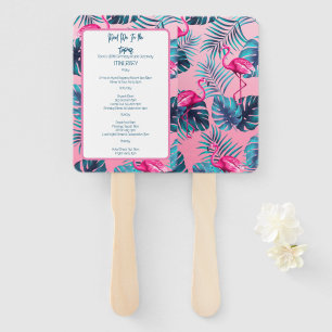 Meet Me In the Tropics Birthday Trip Itinerary Hand Fan