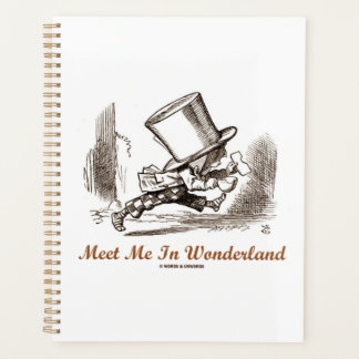 Meet Me In Wonderland Mad Hatter Running Planner