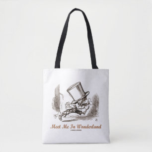 Meet Me In Wonderland Mad Hatter Running Tote Bag