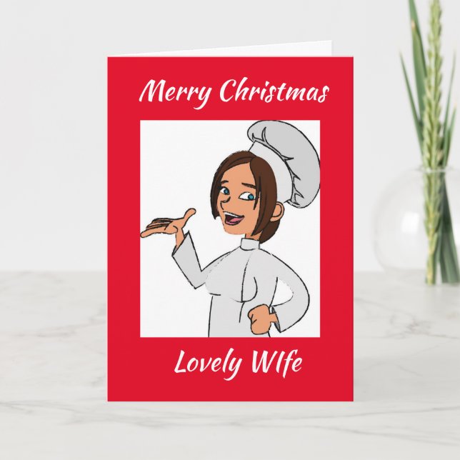 MEET ME *UNDER MISTLETOE* ***WIFE*** HOLIDAY CARD (Front)