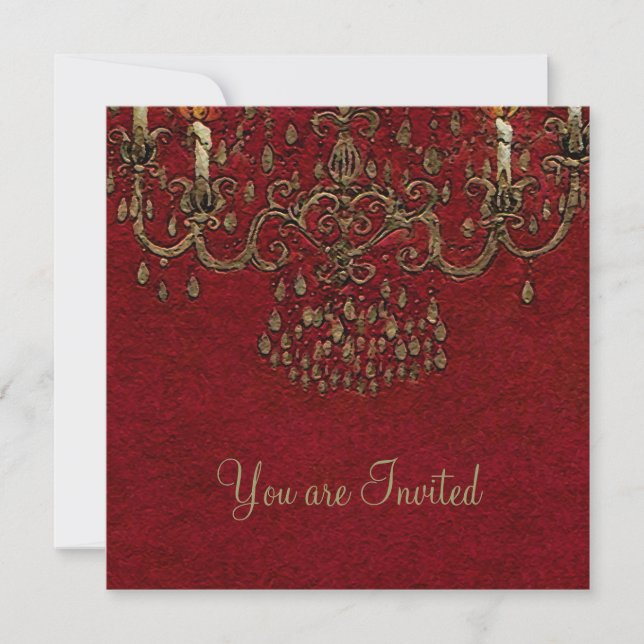Meet Me Under the Chandelier ~ Invitations (Front)