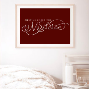Meet Me Under the Mistletoe Holiday Poster