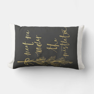 *MEET ME UNDER THE MISTLETOE* LUMBAR PILLOW