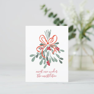 Meet Me Under the Mistletoe Postcard