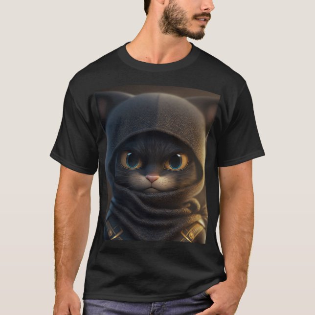Meet Ninja Cat T-Shirt (Front)