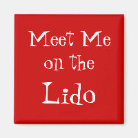 Meet on Lido Cruise Magnet red