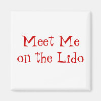 Meet on Lido Red on White
