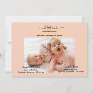 Meet Our Miracle Babies Twin Boys Announcement