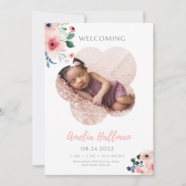 Meet Our Precious Gift- Finally Here! Invitation (Front)