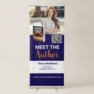 Meet the Author Promo Photo Book Signing Display Retractable Banner