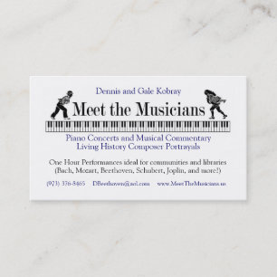 Meet The Musicians Business card A