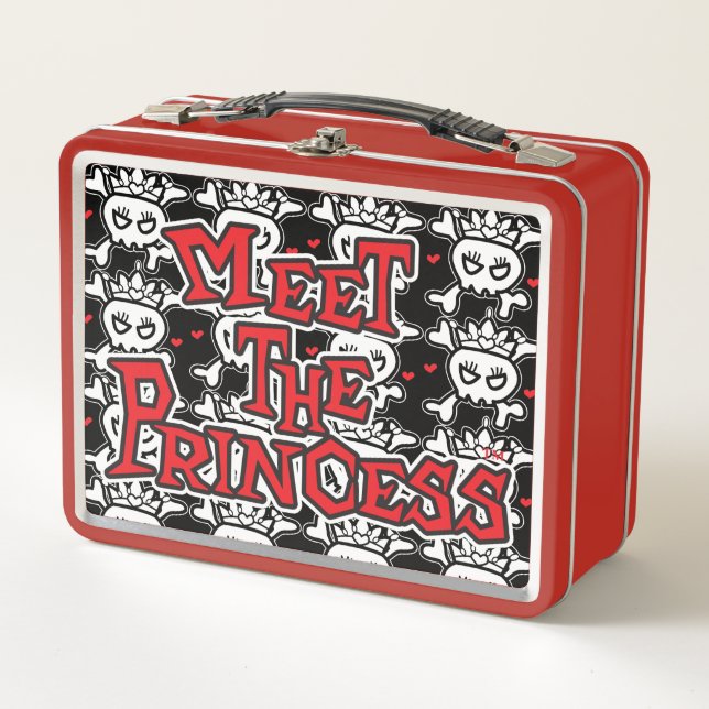 Meet The Princess logo Metal Lunch Box (Front)