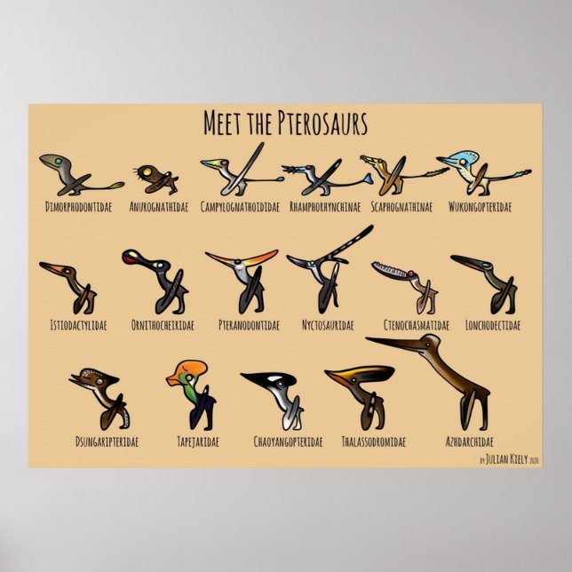 Meet the Pterosaurs Poster (Front)