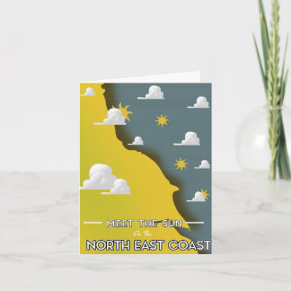 Meet The Sun, on the North East Coast Holiday Card