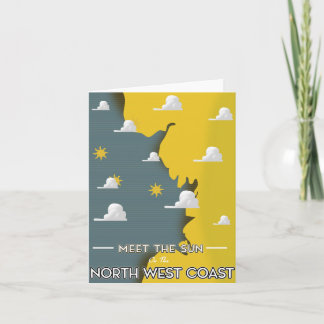Meet The Sun, on the North West Coast Holiday Card