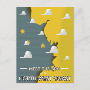 Meet The Sun, on the North West Coast Postcard