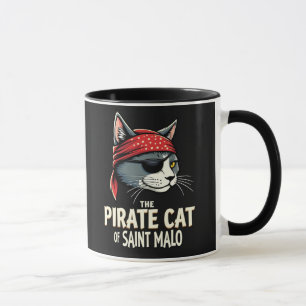 Meet the Swashbuckling Pirate Cat of Saint Malo Mug