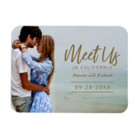 Meet Us In Destination Wedding Save The Date Photo