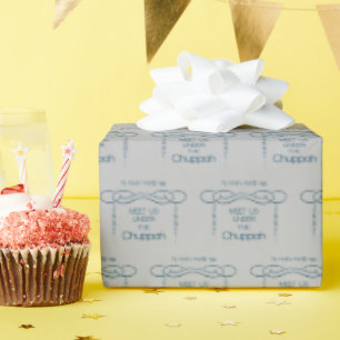 Meet Us under the Chuppah Jewish Wrapping Paper