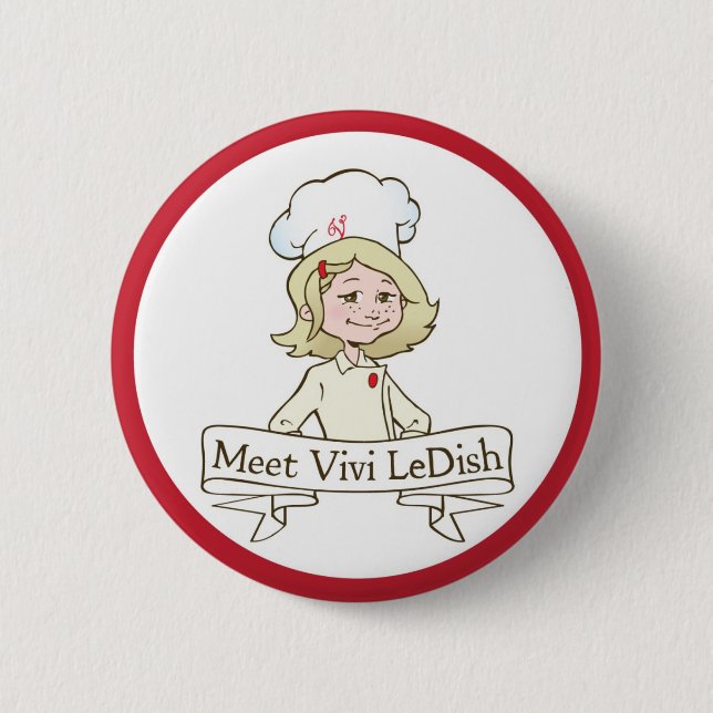 Meet Vivi LeDish™ Pin (Front)