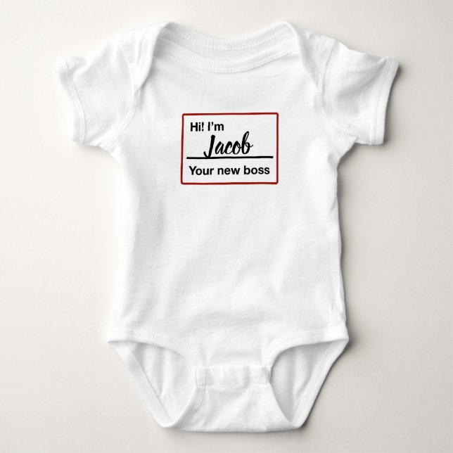 Meet your new boss baby bodysuit (Front)