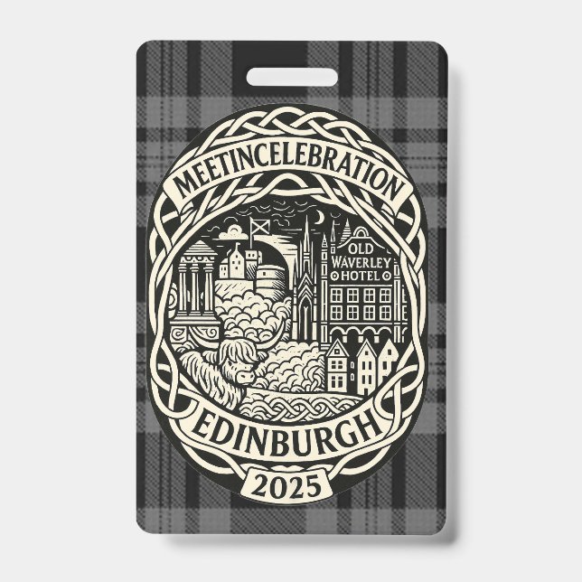 MEETinCelebration Edinburgh ID Badge (Front)