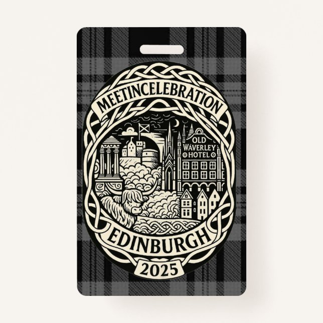 MEETinCelebration Edinburgh ID Badge (Front)