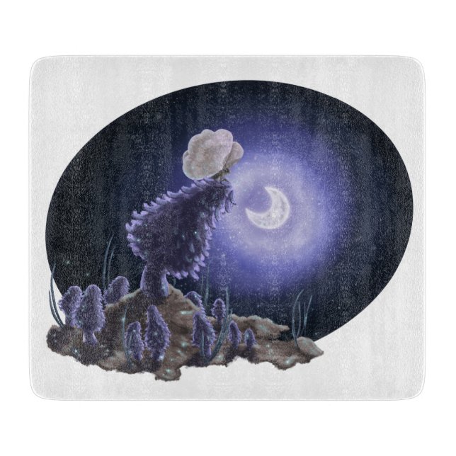 Meeting at Moonlight Cutting Board (Front)