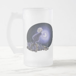 Meeting at Moonlight Frosted Glass Beer Mug