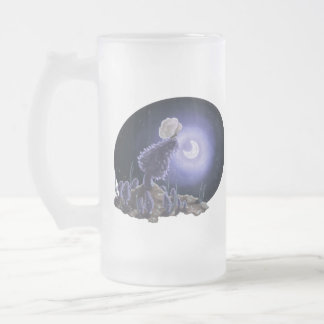 Meeting at Moonlight Frosted Glass Beer Mug