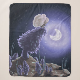 Meeting at Moonlight Sherpa Blanket