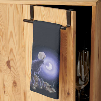 Meeting at Moonlight Tea Towel