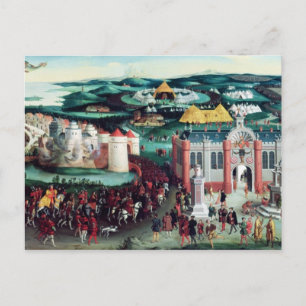 Meeting at the Field of the Cloth of Gold Postcard
