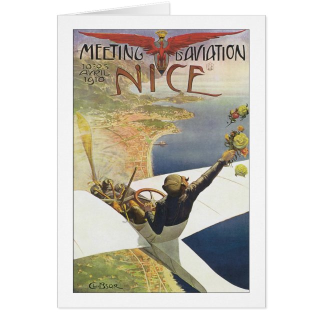 Meeting Aviation Nice Travel Poster (Front)