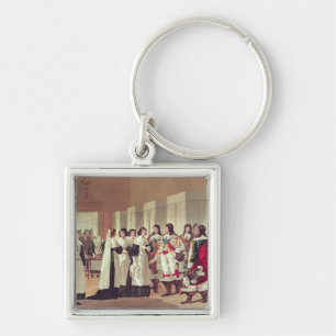 Meeting between Louis XIII Key Ring