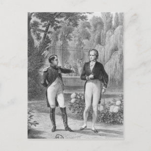 Meeting Between Napoleon I  and Benjamin Postcard