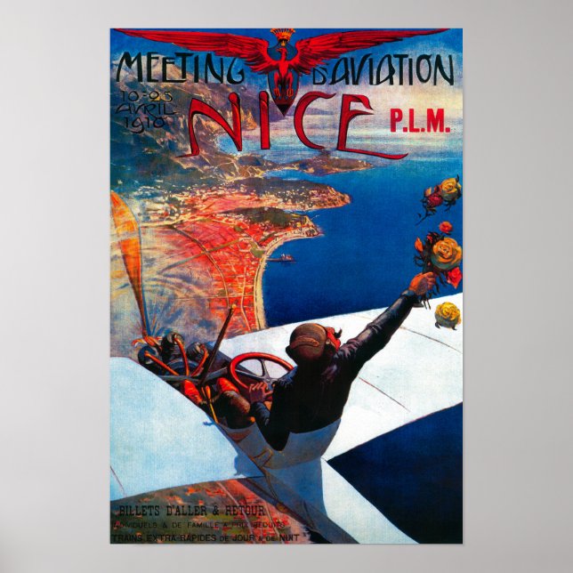 Meeting D' Aviation in Nice, France Poster (Front)