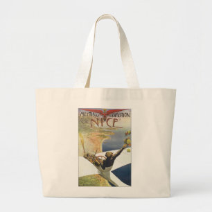 Meeting d'Aviation Nice Large Tote Bag