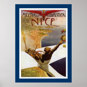 Meeting d'Aviation Nice Poster