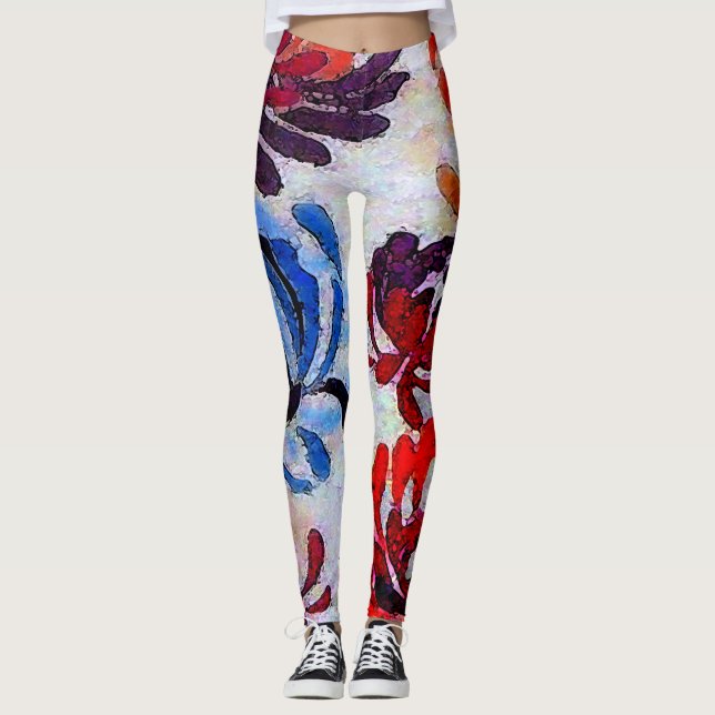 Meeting Flowers - Leggings Florals (Front)