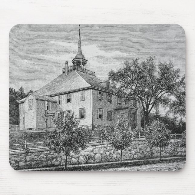 Meeting House at Hingham Mouse Mat (Front)