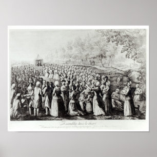 Meeting in the Desert, engraved by L. Bellotti Poster