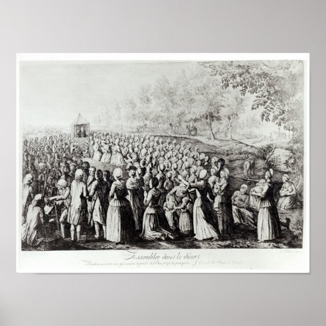 Meeting in the Desert, engraved by L. Bellotti Poster (Front)