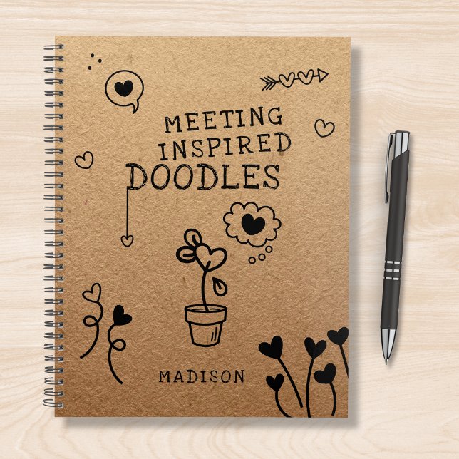 Meeting Inspired Doodles Office Funny Personalised Planner (Creator Uploaded)