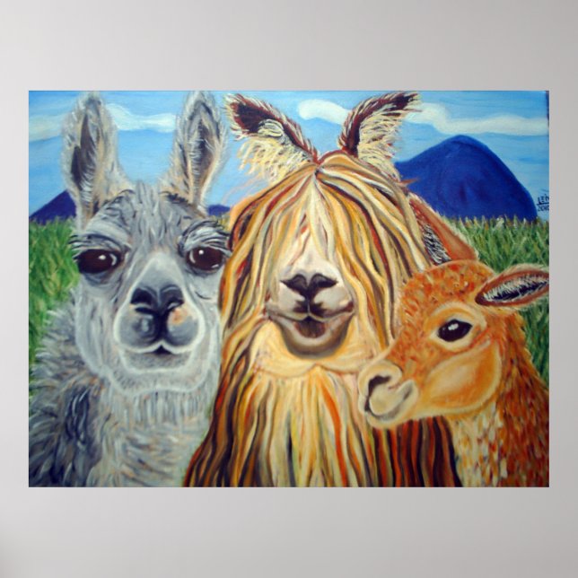 MEETING LLAMAS:LLAMA,ALPACA,VICUNA!!! POSTER (Front)