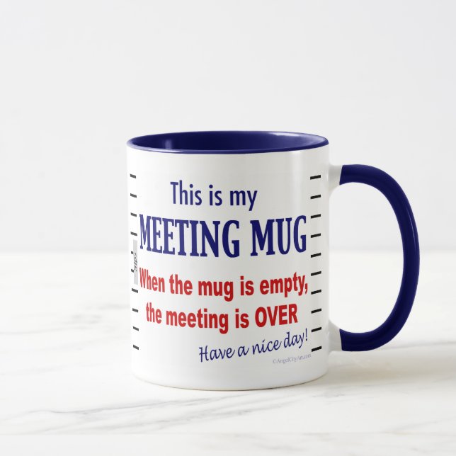 Meeting Mug Funny Office Humour Coffee Mug (Right)