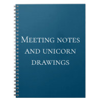 Meeting Notes and Unicorn Drawings Work Office