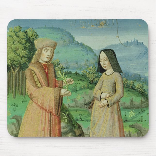Meeting of Aeneas and Anne, the sister of Dido Mouse Mat (Front)